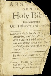 A compleat abstract of the Holy Bible Spread 1 recto